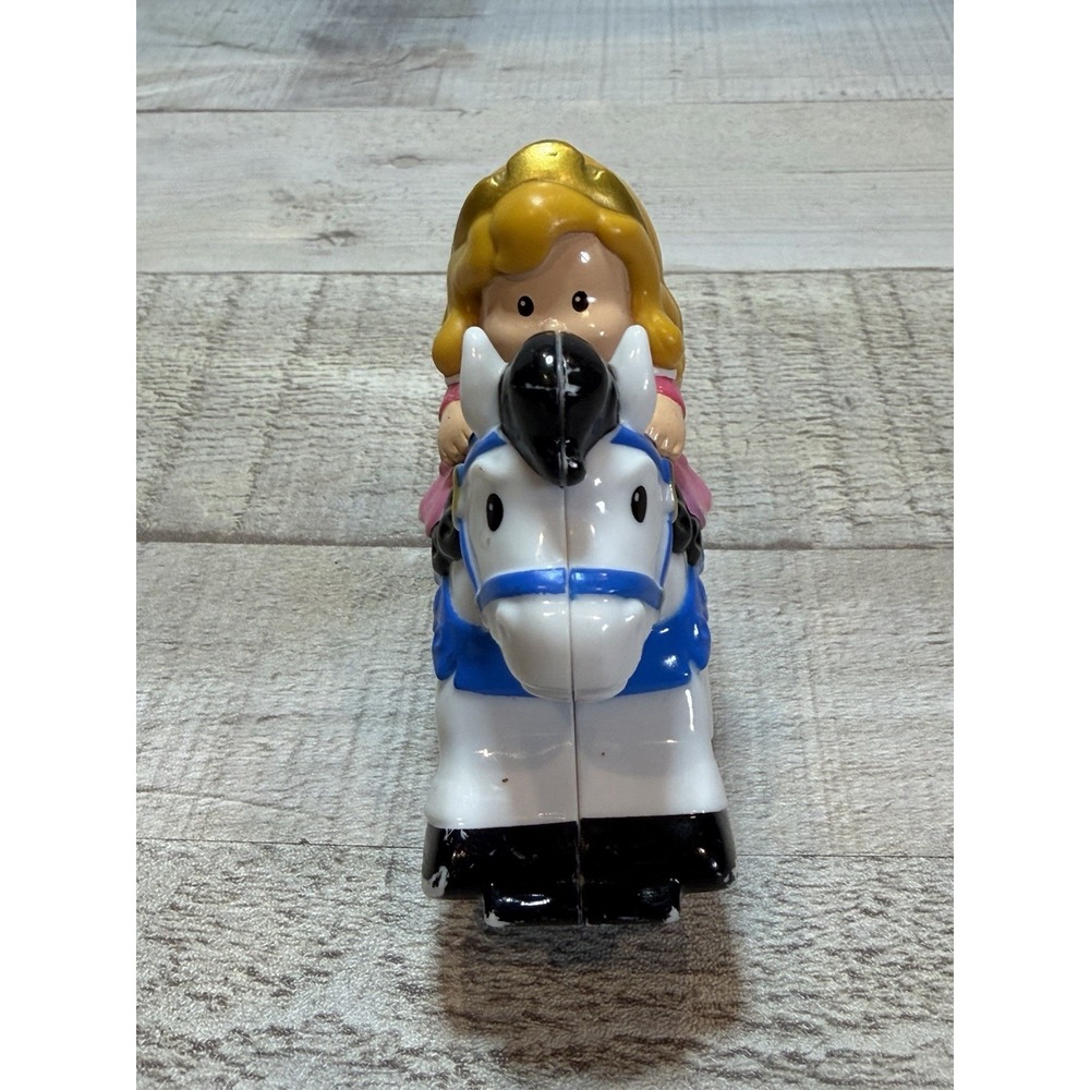 Fisher Price Little People Disney Princess Aurora Klip Klop Horse Figure Toy